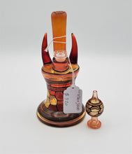 Load image into Gallery viewer, Windstar Glass - Red Double Horn
