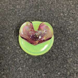 Bambi Glass Heart Disk Pendant - Goodiesheady