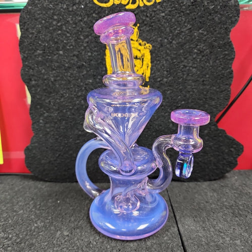 Busha Glass Pink Double Up Recycler - Goodiesheady