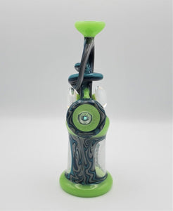 Cambria Glass X MyComann Blue and Green RETICELLO RIG - Goodiesheady