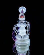 Load image into Gallery viewer, Freeek Glass White Horned Recycler - Goodiesheady

