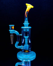 Load image into Gallery viewer, Glass Carpenter Fire Wigwag Recycler - Goodiesheady
