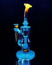 Load image into Gallery viewer, Glass Carpenter Fire Wigwag Recycler - Goodiesheady
