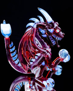 Scoz Glass Medium Red Dragon - Goodiesheady