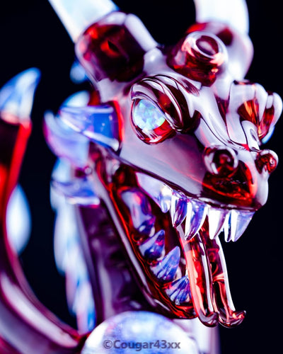 Scoz Glass Medium Red Dragon - Goodiesheady